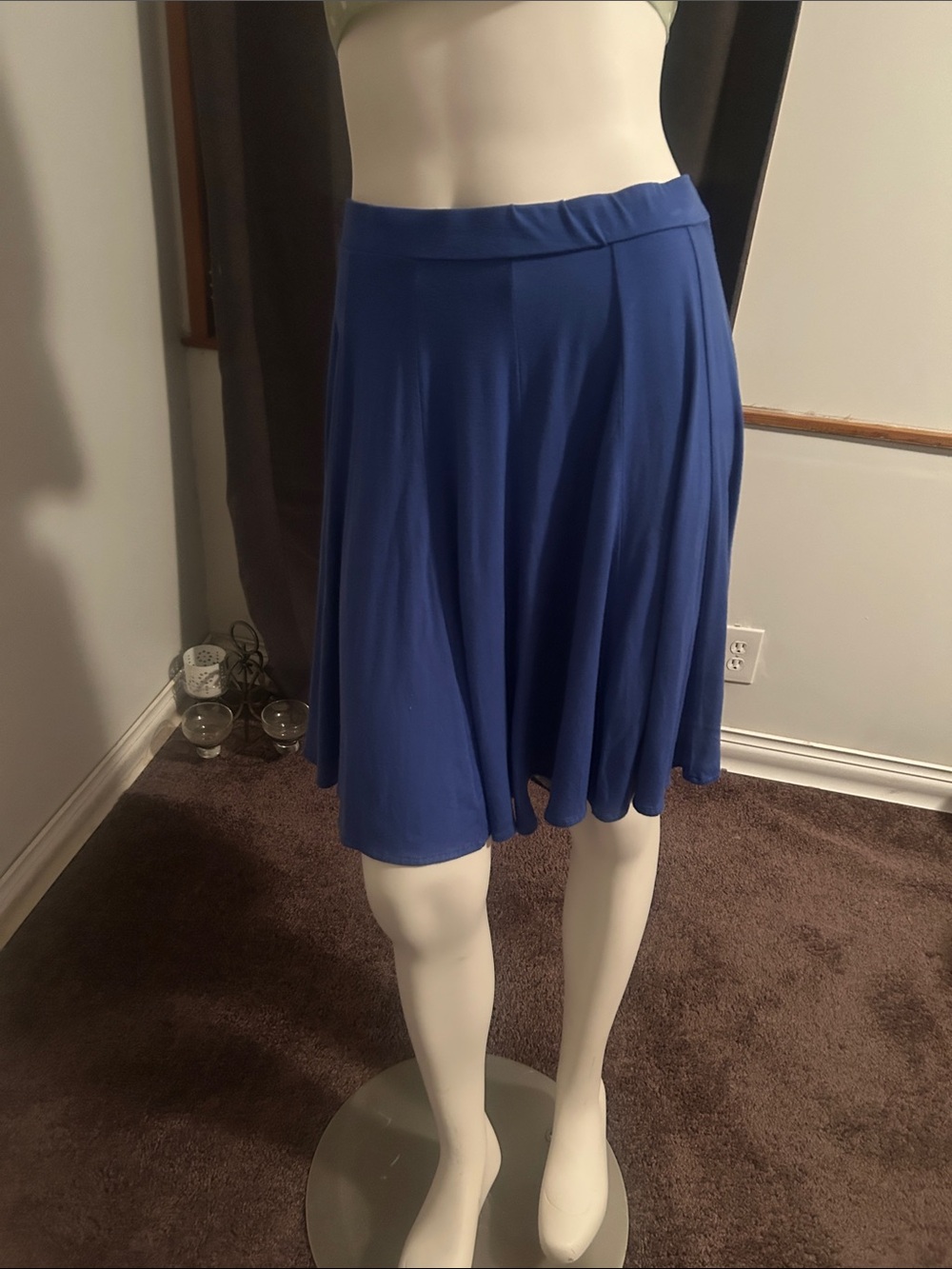 INC International Concept Blue A-Line Skirt - Women's Flowy Skirt